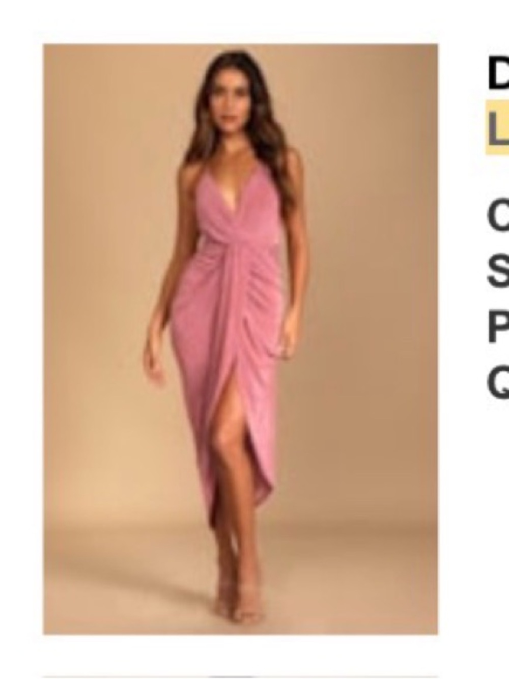 Lulu's Rose Wrap dress